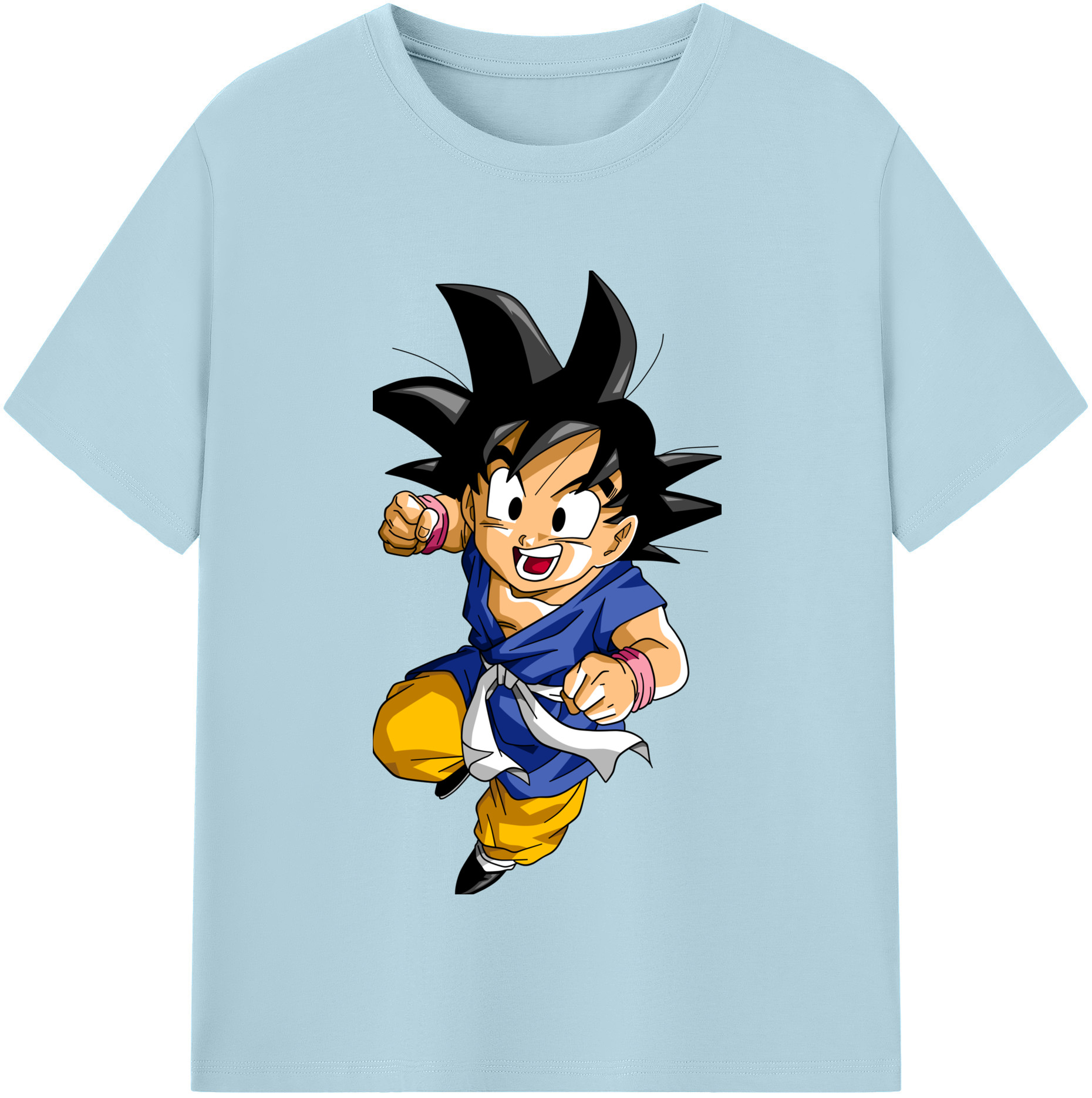 （画像用） ドラゴンボール 孫悟天 そん ごてん DRAGON BALL Son Goten 綿100％半袖Tシャツ（フロントプリント）